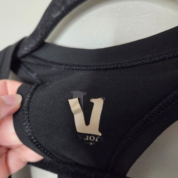 VUORI Solid Black Racerback Tank Top - Picture 3 of 5